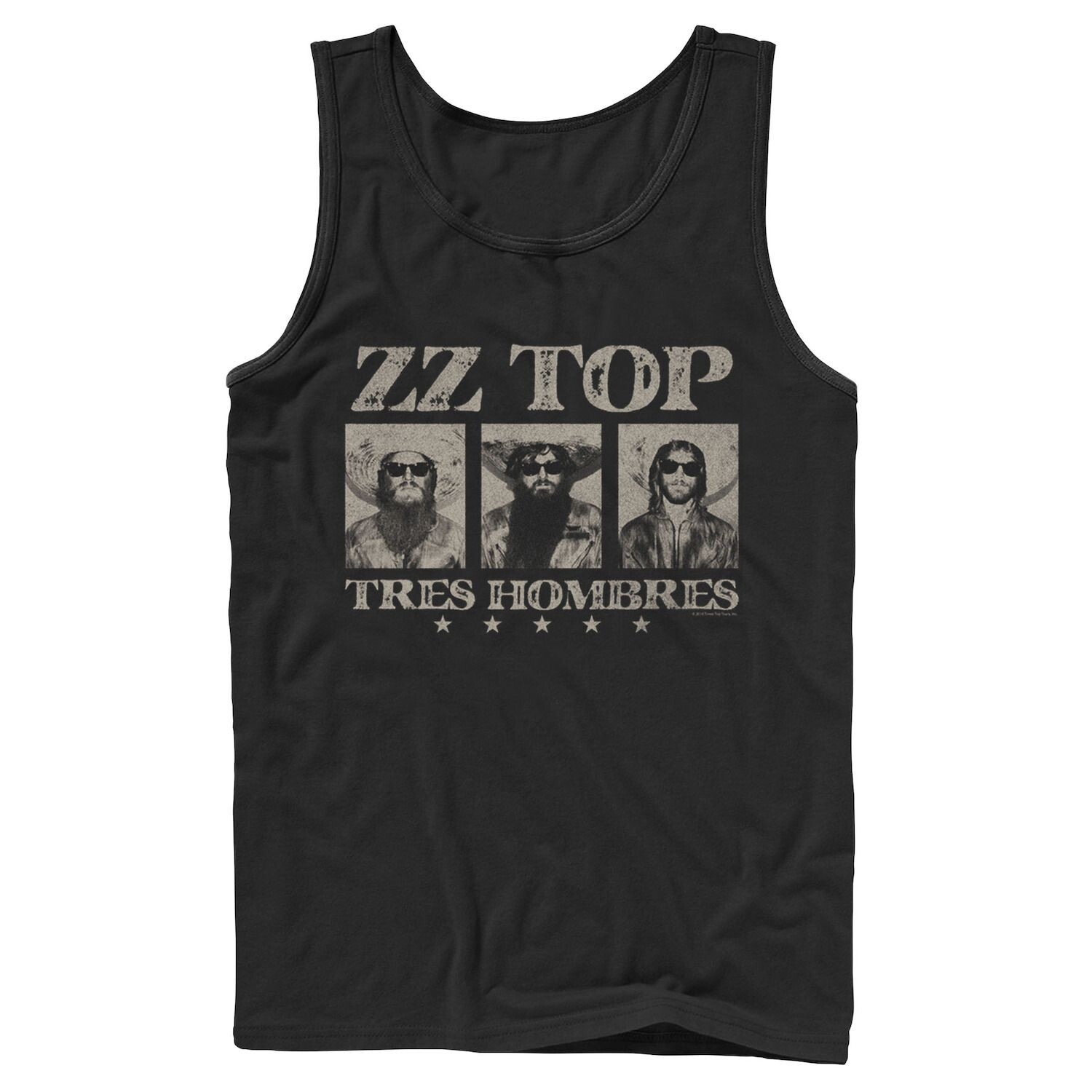 

Мужская майка ZZ Top Tres Hombres с портретными вставками Licensed Character