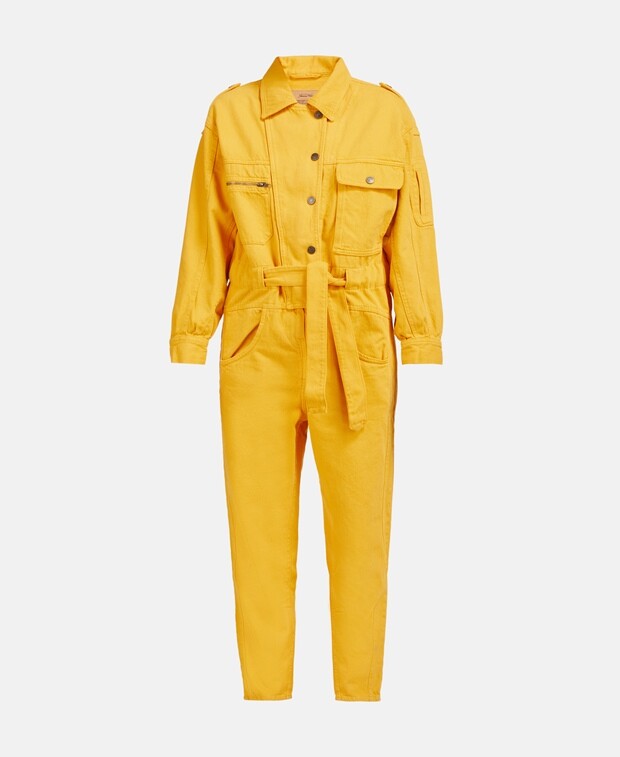 

Джинсовый комбинезон American Vintage, желтый
