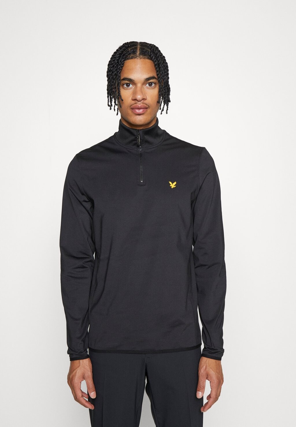 

Футболка с длинными рукавами TECH 1/4 ZIP MIDLAYER Lyle & Scott, угольно-черный