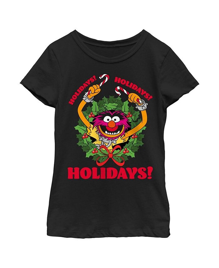 

Праздник Girl's The Muppets Хо Хо! Детская футболка Disney, черный