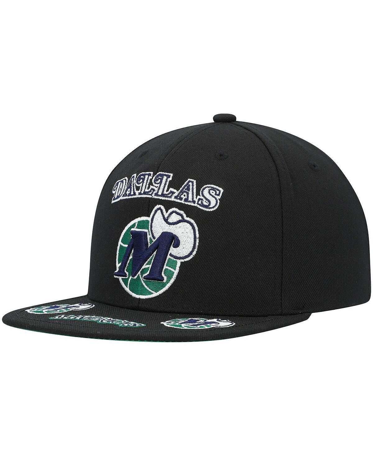

Черная мужская кепка Snapback Dallas Mavericks Hardwood Classics с загрузкой спереди Mitchell & Ness