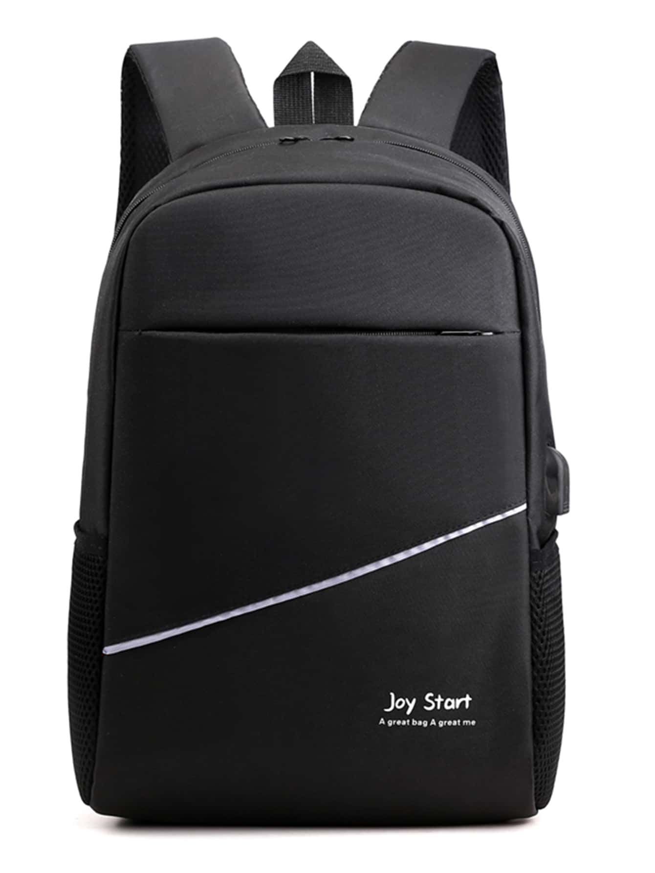 Мужской минималистичный рюкзак с буквенным рисунком, черный мужской минималистичный рюкзак большой емкости черный