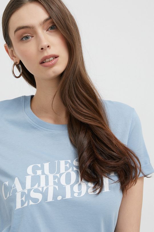 

Футболка из хлопка Guess, синий