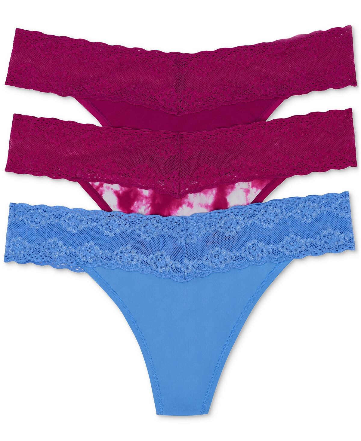 

Стринги Bliss Perfection с кружевной отделкой, 3 шт. в упаковке 750092MP Natori