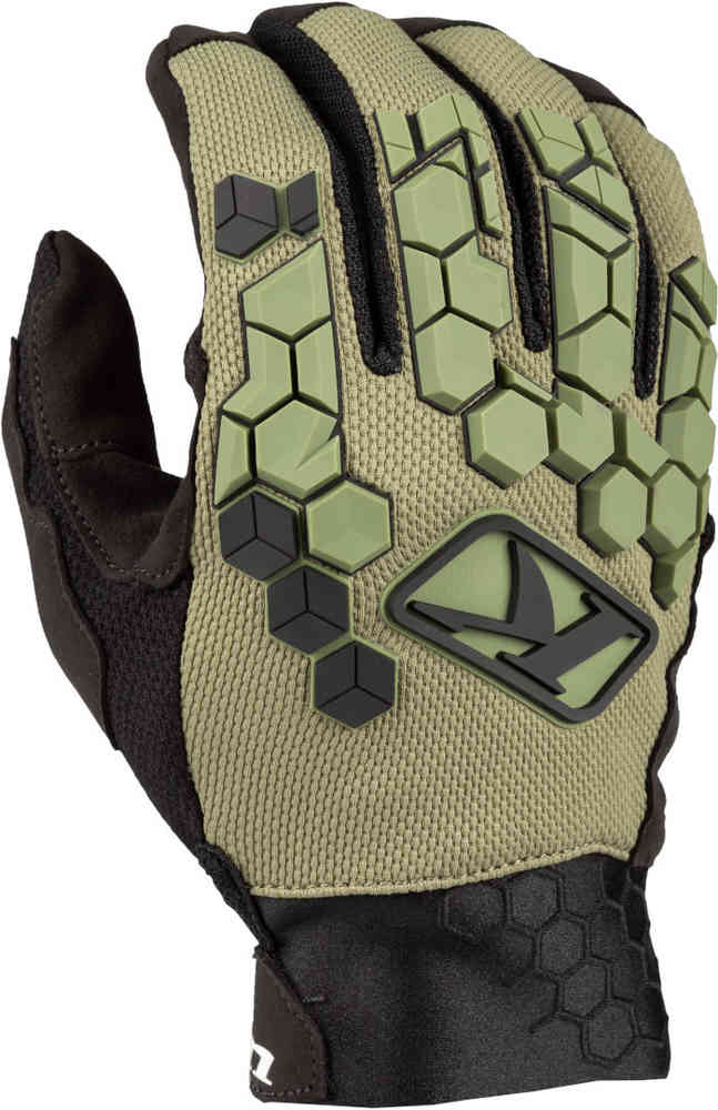 Перчатки для мотокросса Дакар Klim, черный/зеленый перчатки columbia spruce grove glove черный