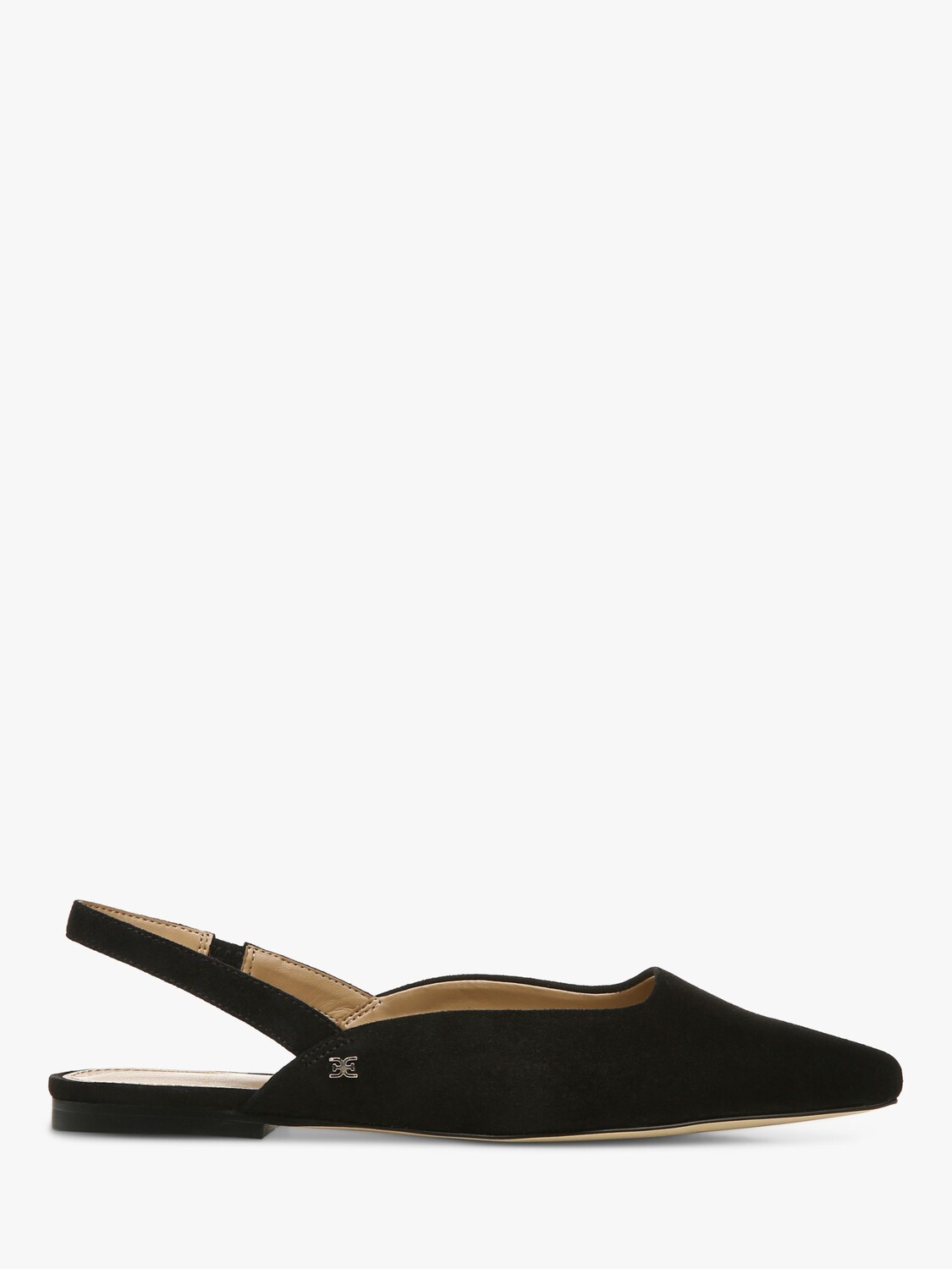 

Сандалии Sam Edelman Connell из замши с открытой пяткой, черные