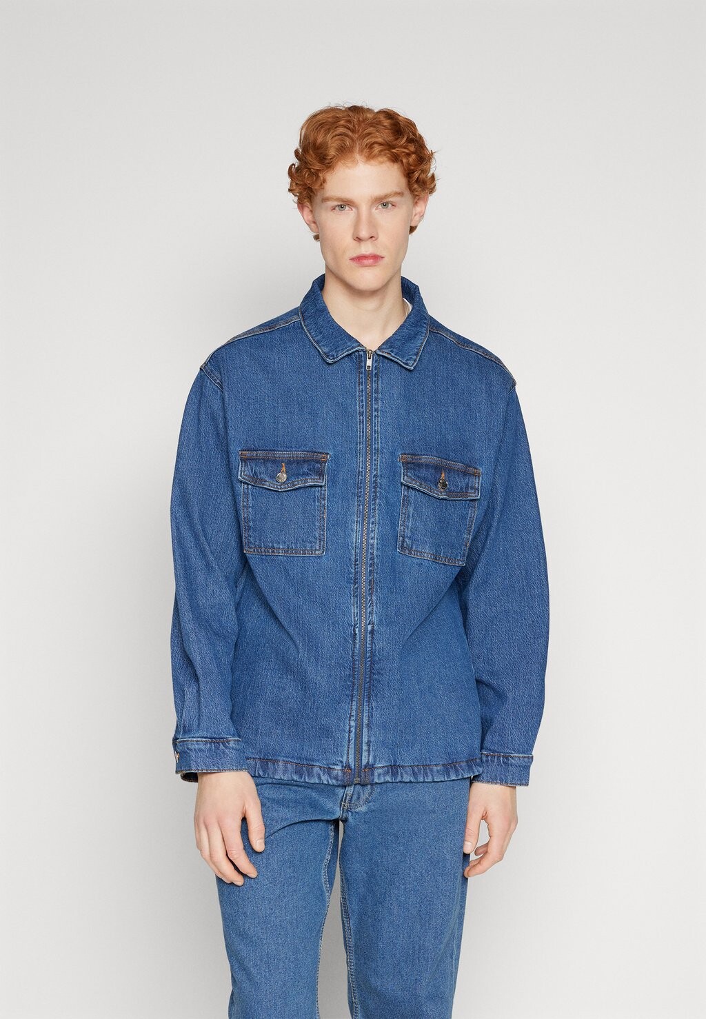 

Джинсовая куртка Denim Project ДЖИНСОВАЯ КУРТКА DPZIP, темно-синий