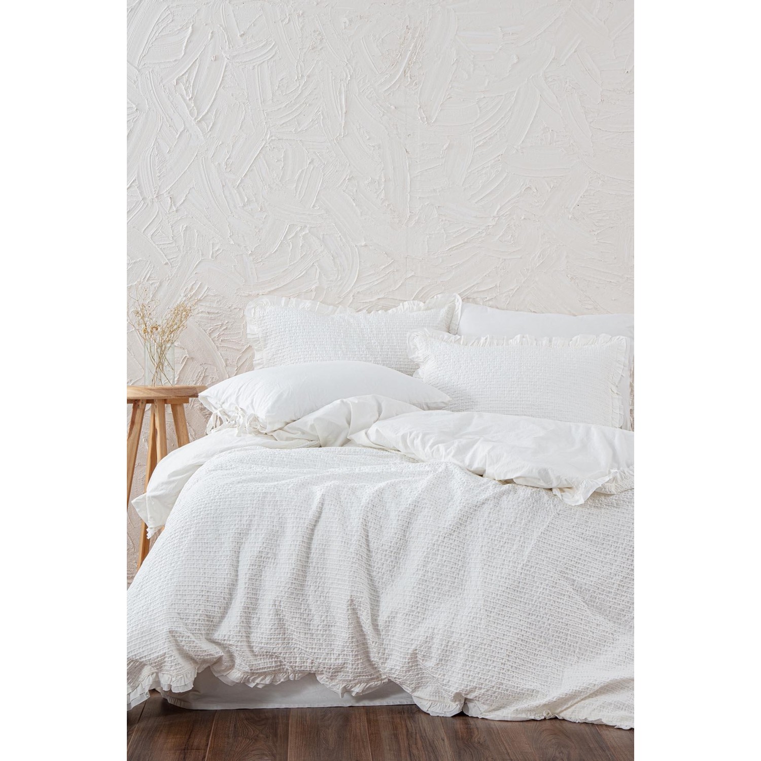 Экокотон Ayda Battal Size Комплект постельного белья из 100% органического хлопка кремового цвета 240X220 см