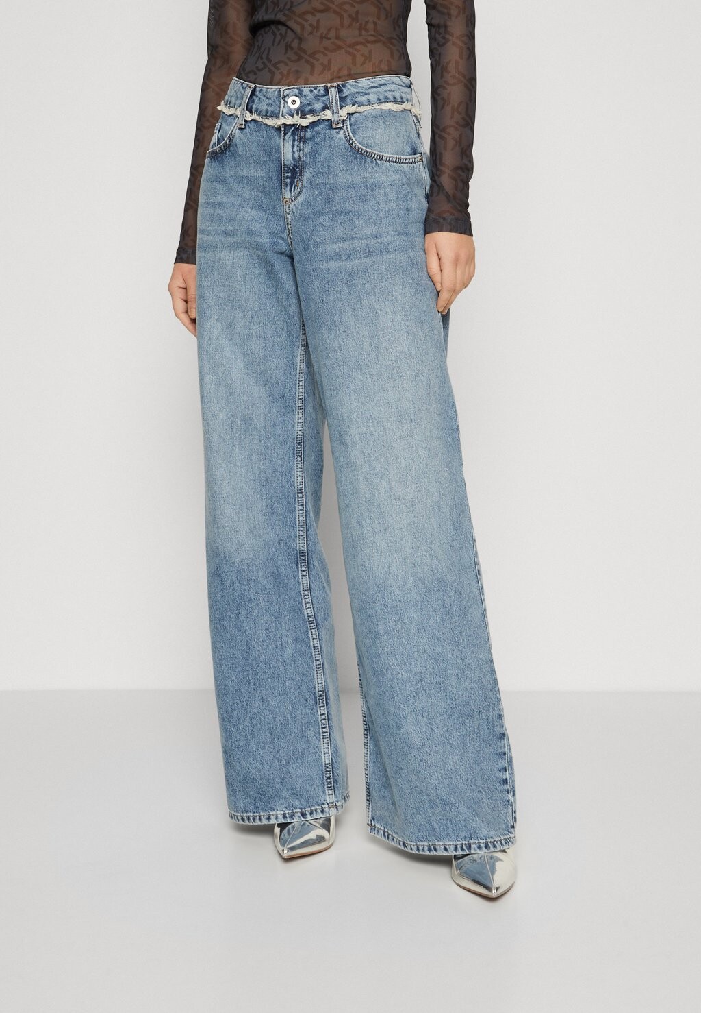 

Джинсы свободного кроя Karl Lagerfeld Jeans LOOSE, выцветший, темно-синий