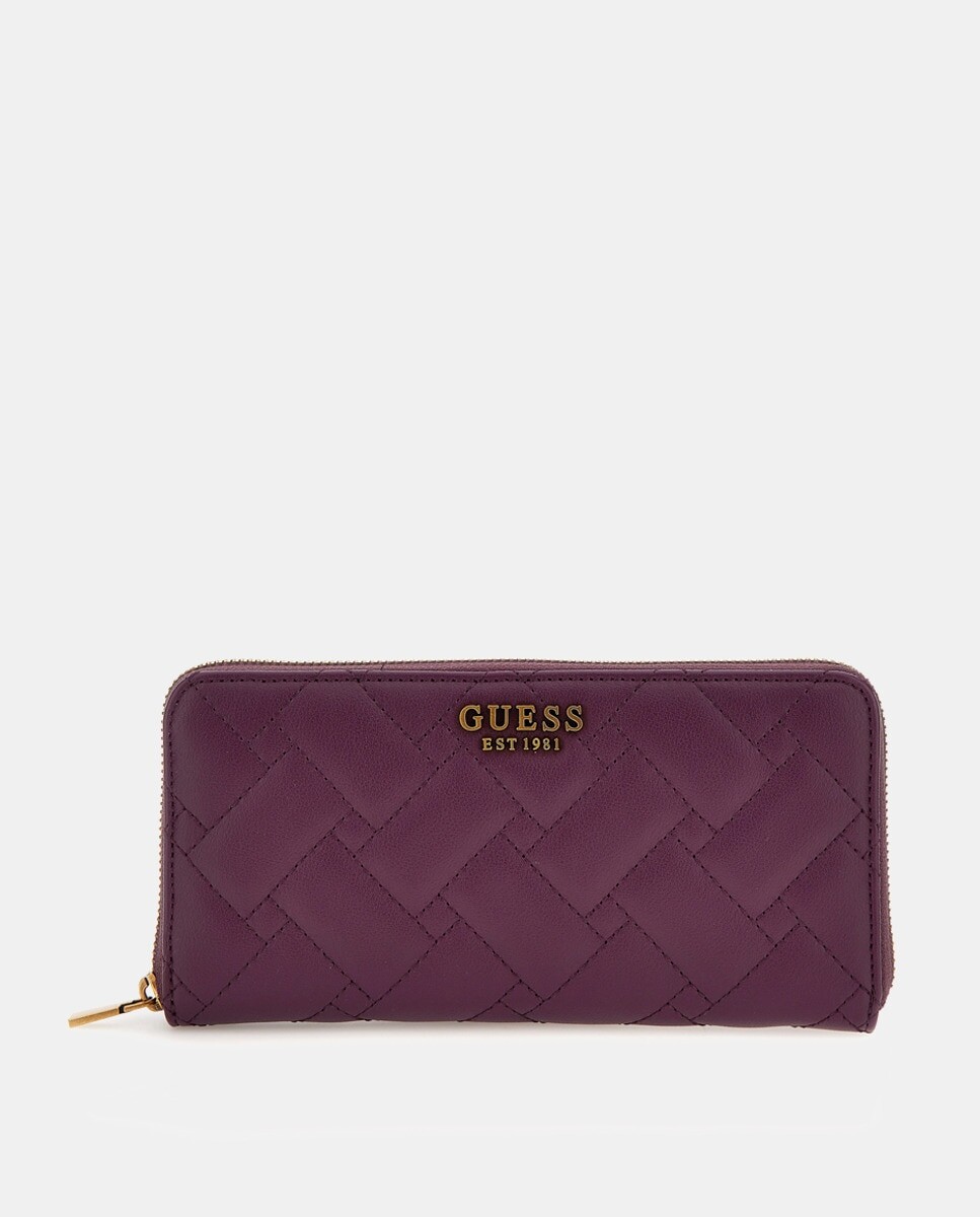 

Большой стеганый кошелек фиолетового цвета Guess, фиолетовый
