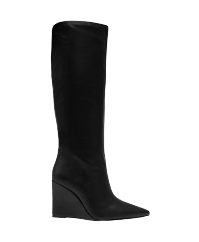 

Сапоги из искусственной кожи с острым носком Steve Madden, черный