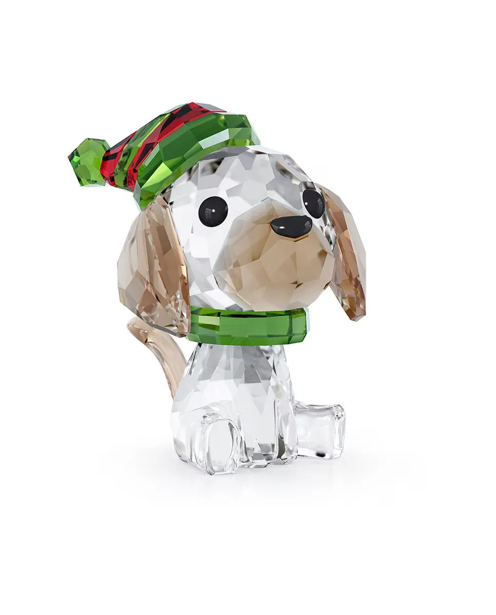 

Декоративная статуэтка Swarovski Holiday Cheers Beagle, разноцветный