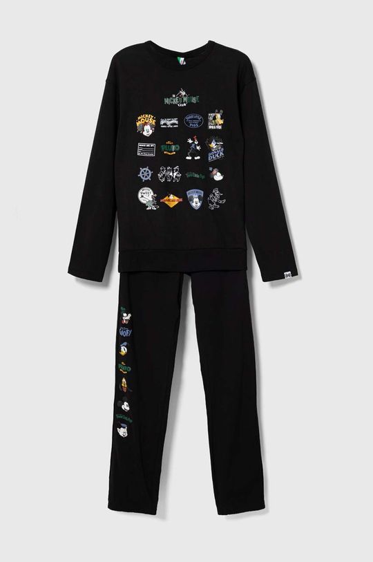 Детская шерстяная пижама для Disney United Colors of Benetton, черный