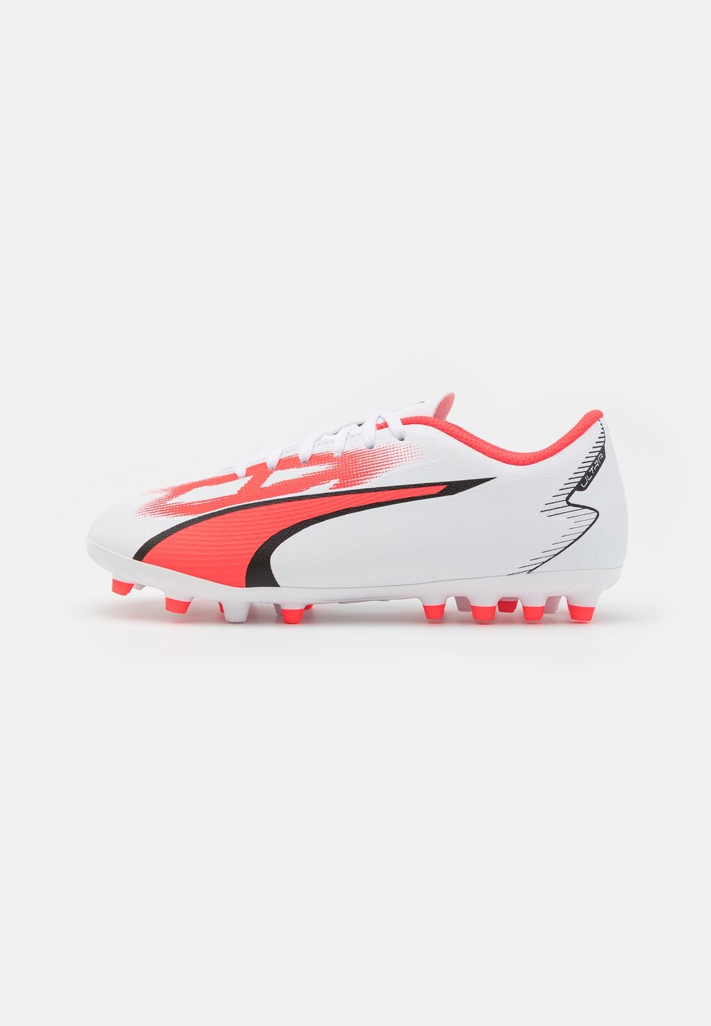 

бутсы с шипами Ultra Play Mg Jr Unisex Puma, цвет white/black/fire orchid