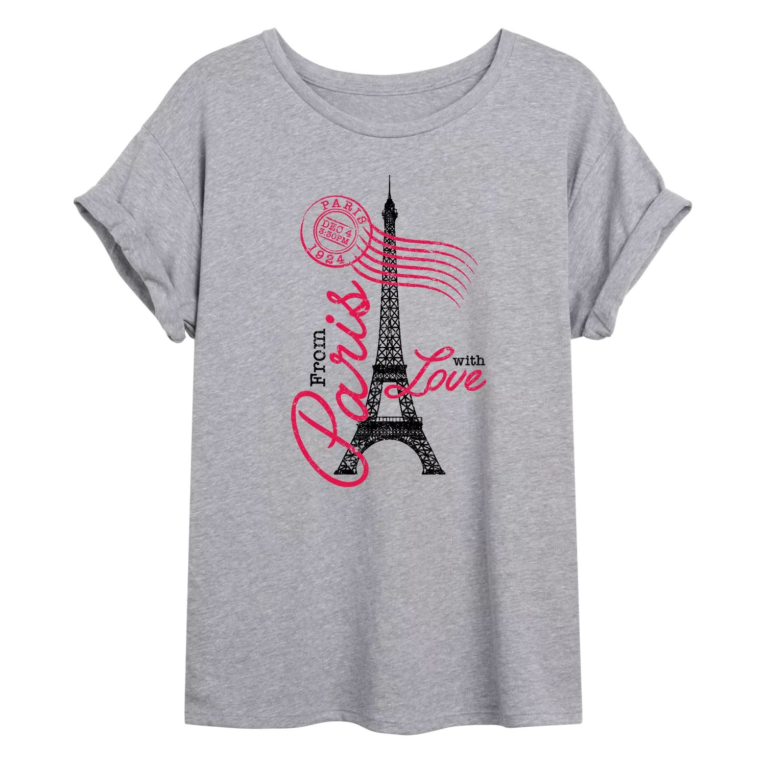 Футболка оверсайз с рисунком «Эйфелева башня» для юниоров «Из Парижа с любовью» Licensed Character
