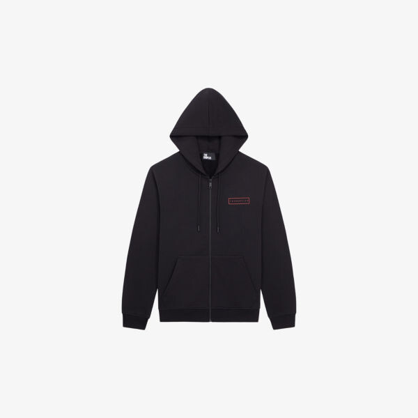 

Худи из хлопка с графичным принтом The Kooples, черный