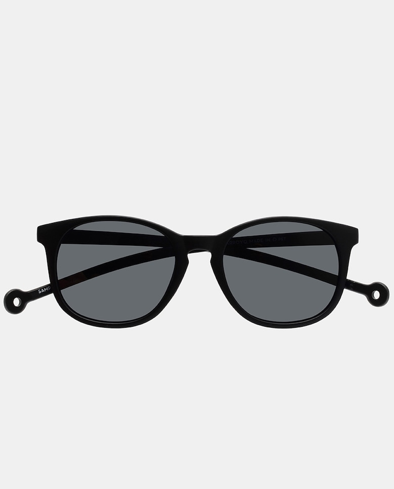 Круглые черные солнцезащитные очки из переработанных материалов Parafina, черный