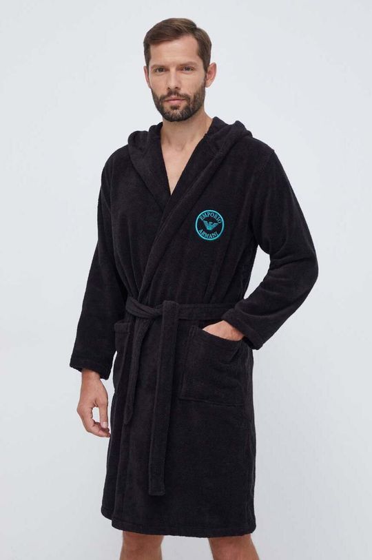 Банный халат Emporio Armani Underwear, черный