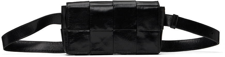 

Черная поясная сумка с кассетой Bottega Veneta