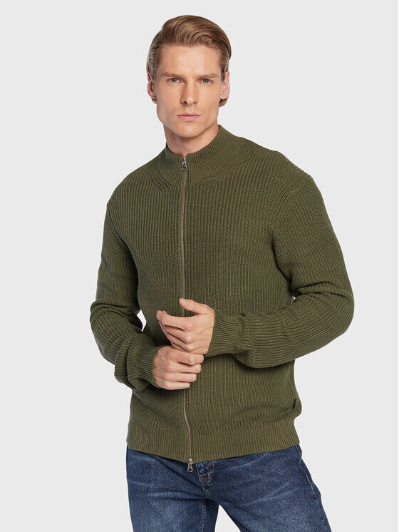 

Кардиган приталенного кроя Casual Friday, зеленый