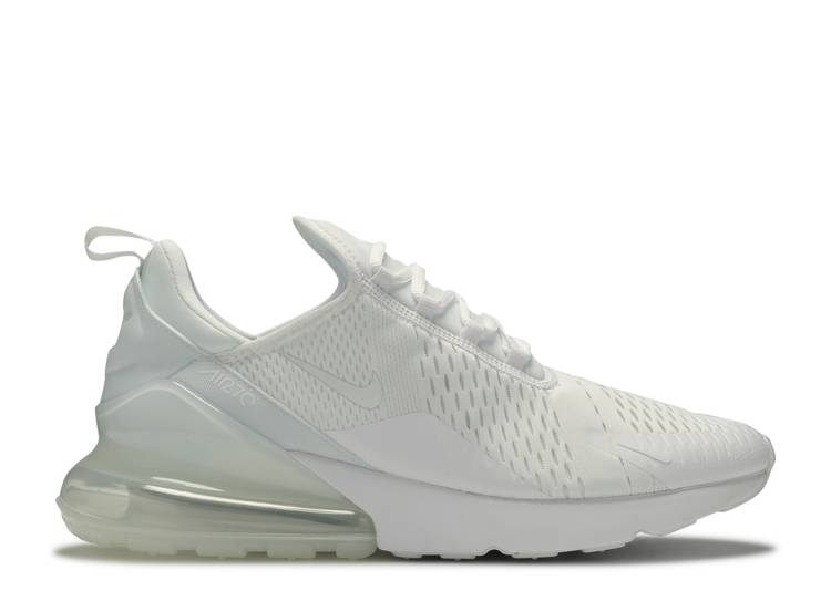 

Кроссовки Nike AIR MAX 270 'TRIPLE WHITE', белый, Белый;серый