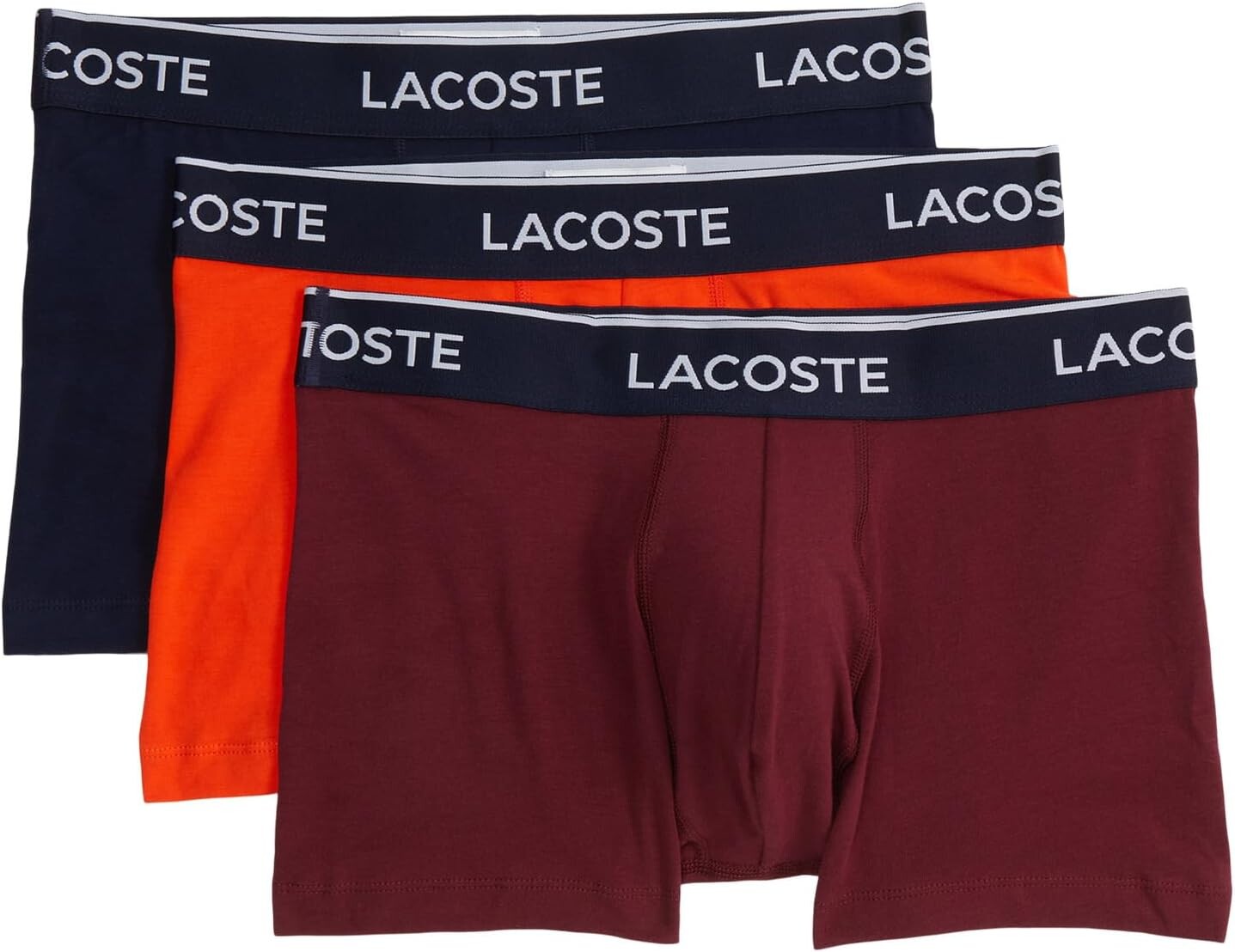 

Трусы Trunks 3-Pack Casual Classic Lacoste, цвет Navy Blue/Sunrise/Zin