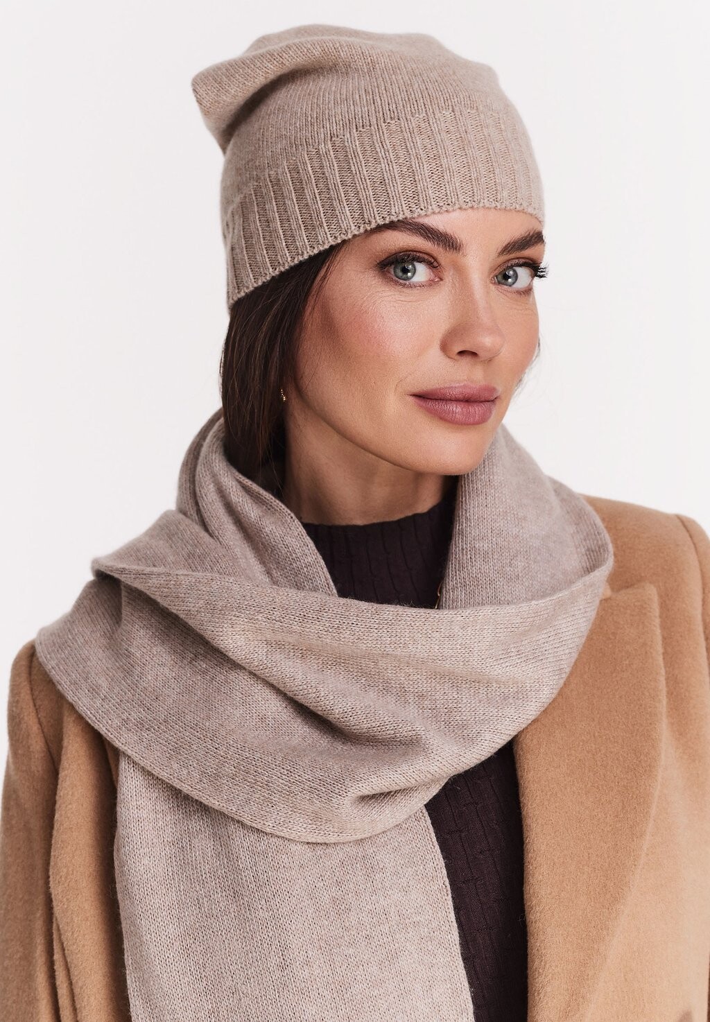 

Шапка-бини Ready To Wear Taranko, цвет light beige