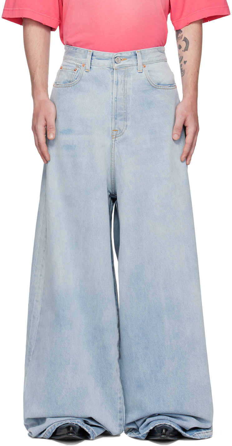 

Синие мешковатые джинсы Светлые VETEMENTS