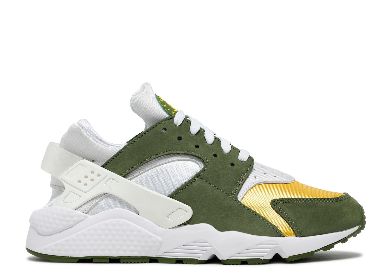 цена Кроссовки Nike Stussy X Air Huarache Le 'Dark Olive' 2021, зеленый