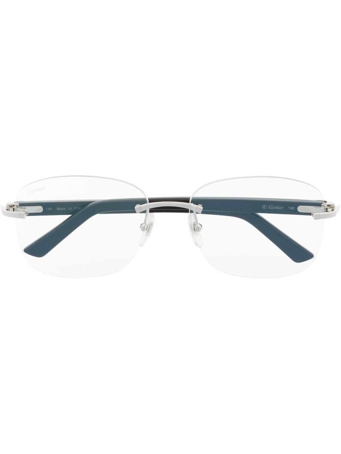 

Cartier Eyewear очки в квадратной безободковой оправе, черный