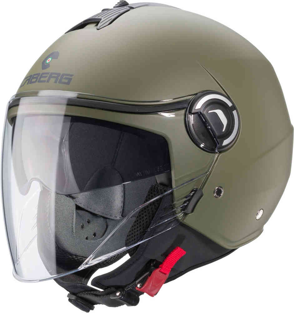 Реактивный шлем Riviera V4 X Caberg, зеленый мэтт
