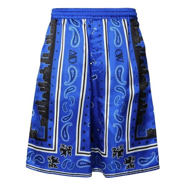 

Шорты viscose bermuda shorts Off-White, синий