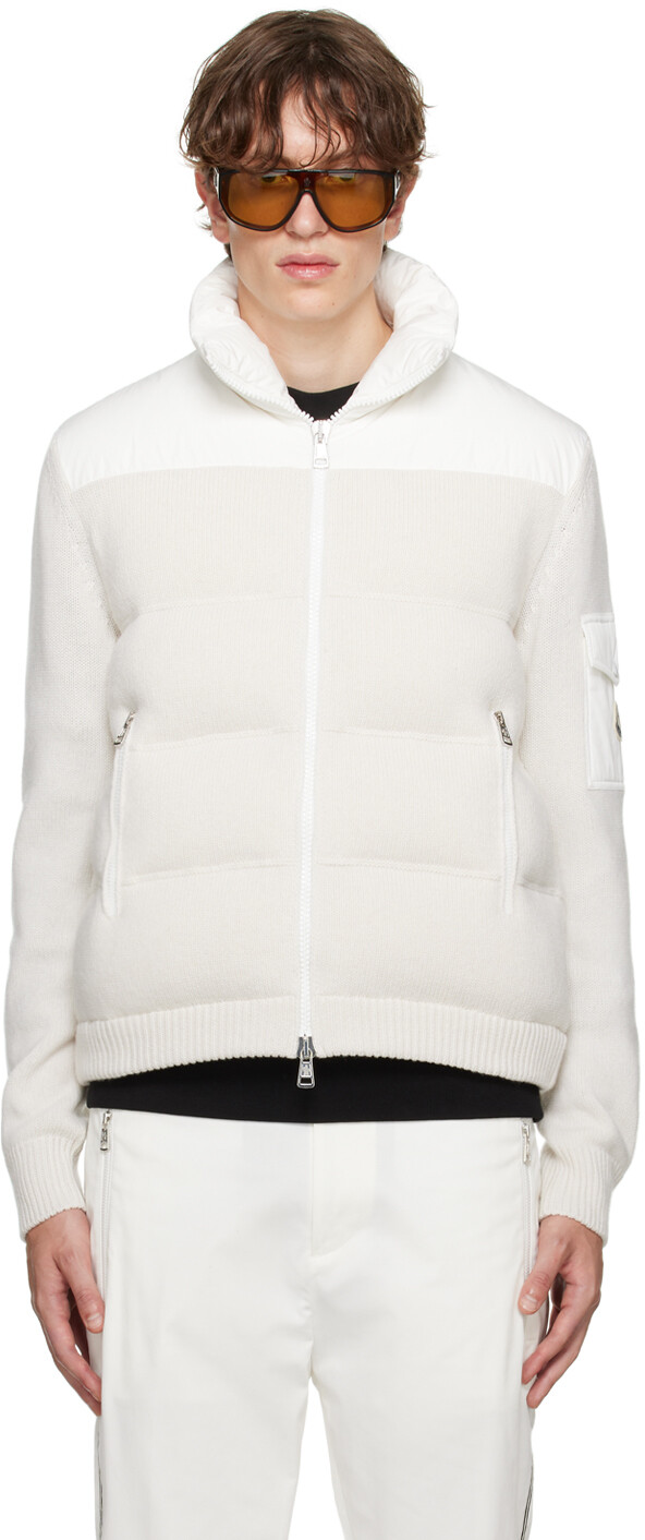 

Moncler Белая стеганая куртка-пуховик, Белый