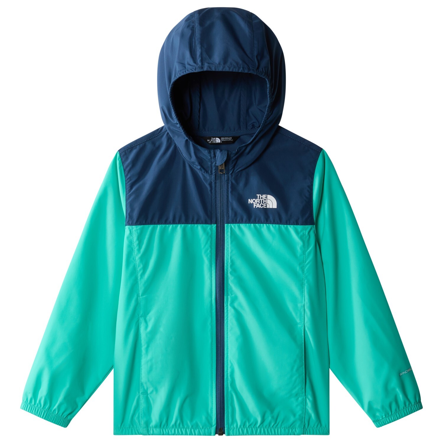 

Ветровка The North Face Kid's Never Stop Hooded Windwall, цвет Geyser Aqua