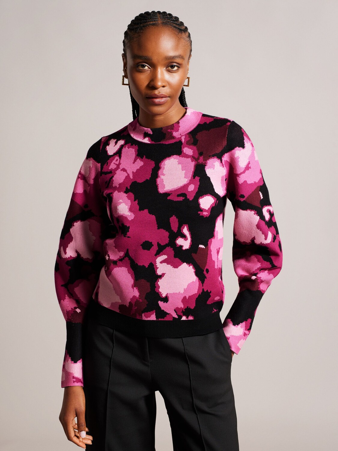 

Жаккардовый джемпер Marsiia Ted Baker, черный/мульти