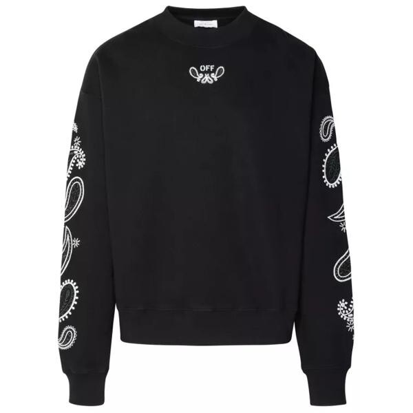 

Футболка black cotton sweatshirt Off-White, черный