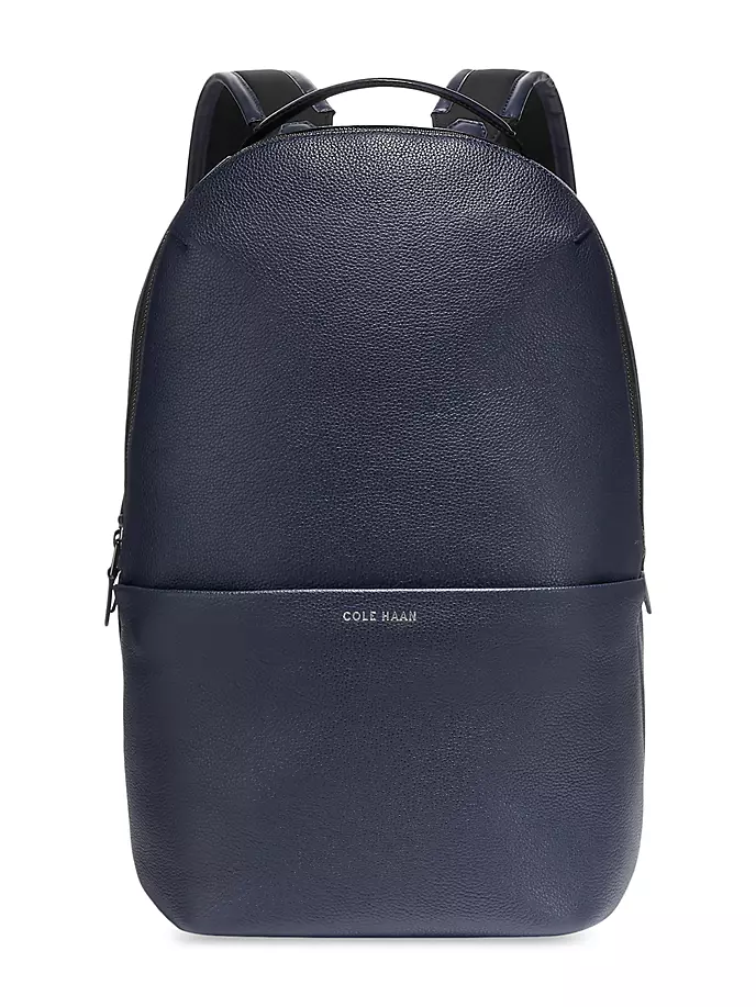 

Кожаный повседневный рюкзак Triboro Cole Haan, синий
