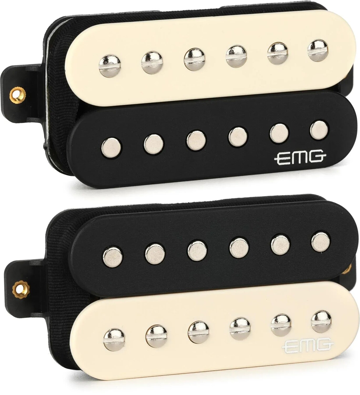 

Комплект звукоснимателей EMG Super 77 Active Humbucker из двух частей — Zebra
