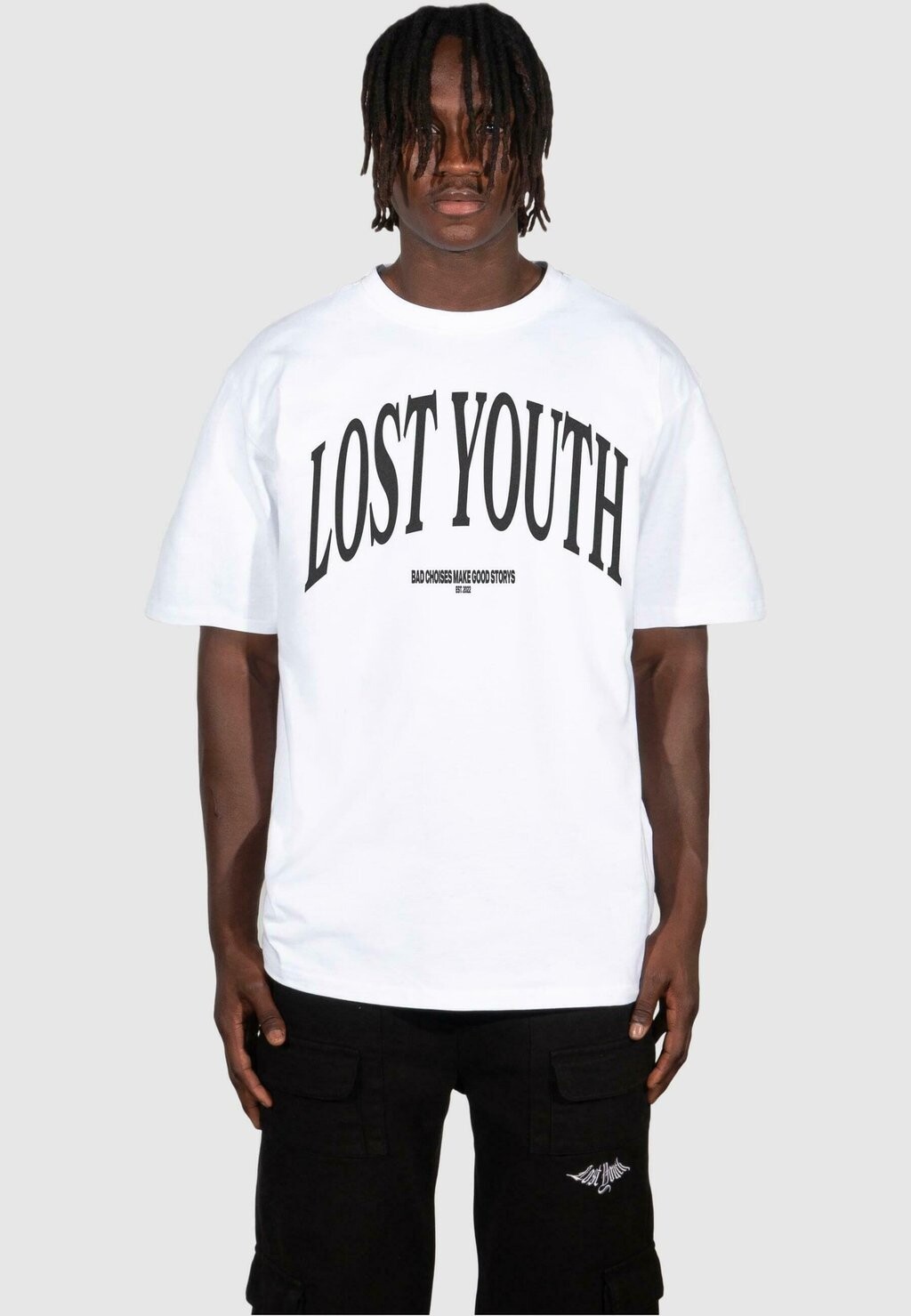 

Футболка с принтом Lost Youth, белый