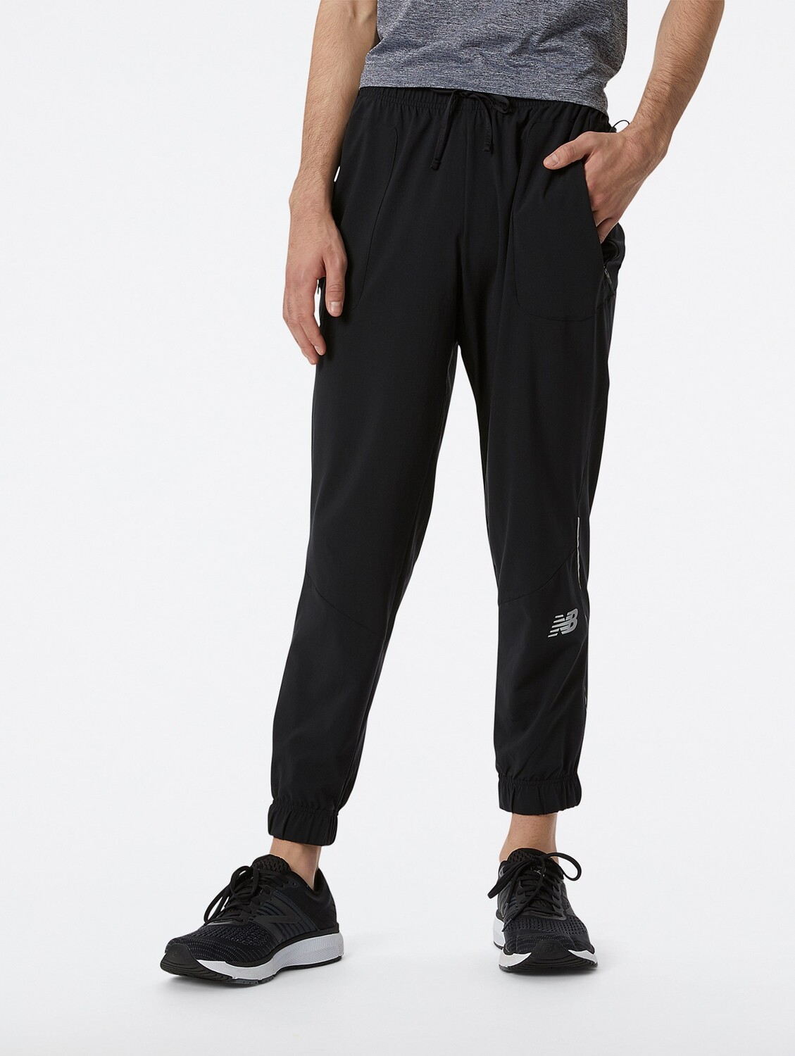 

Тканые брюки для бега Impact – мужские New Balance, черный