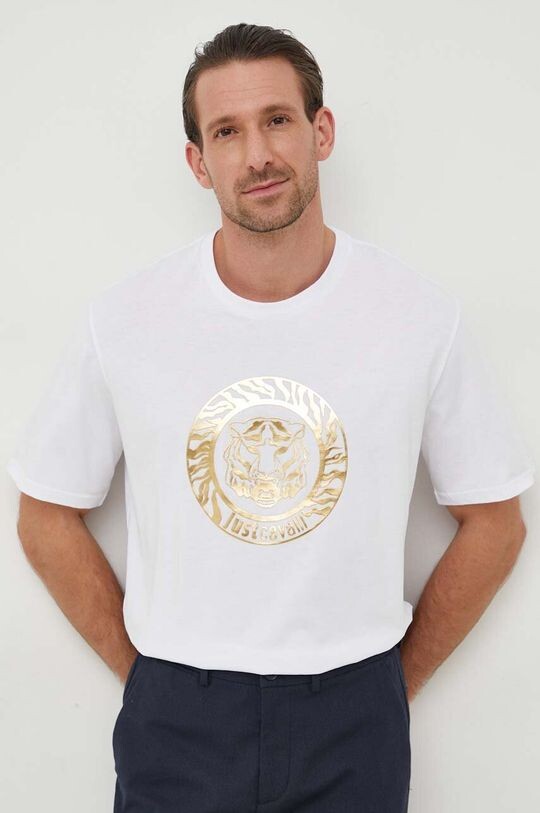 

Хлопковая футболка Just Cavalli, белый