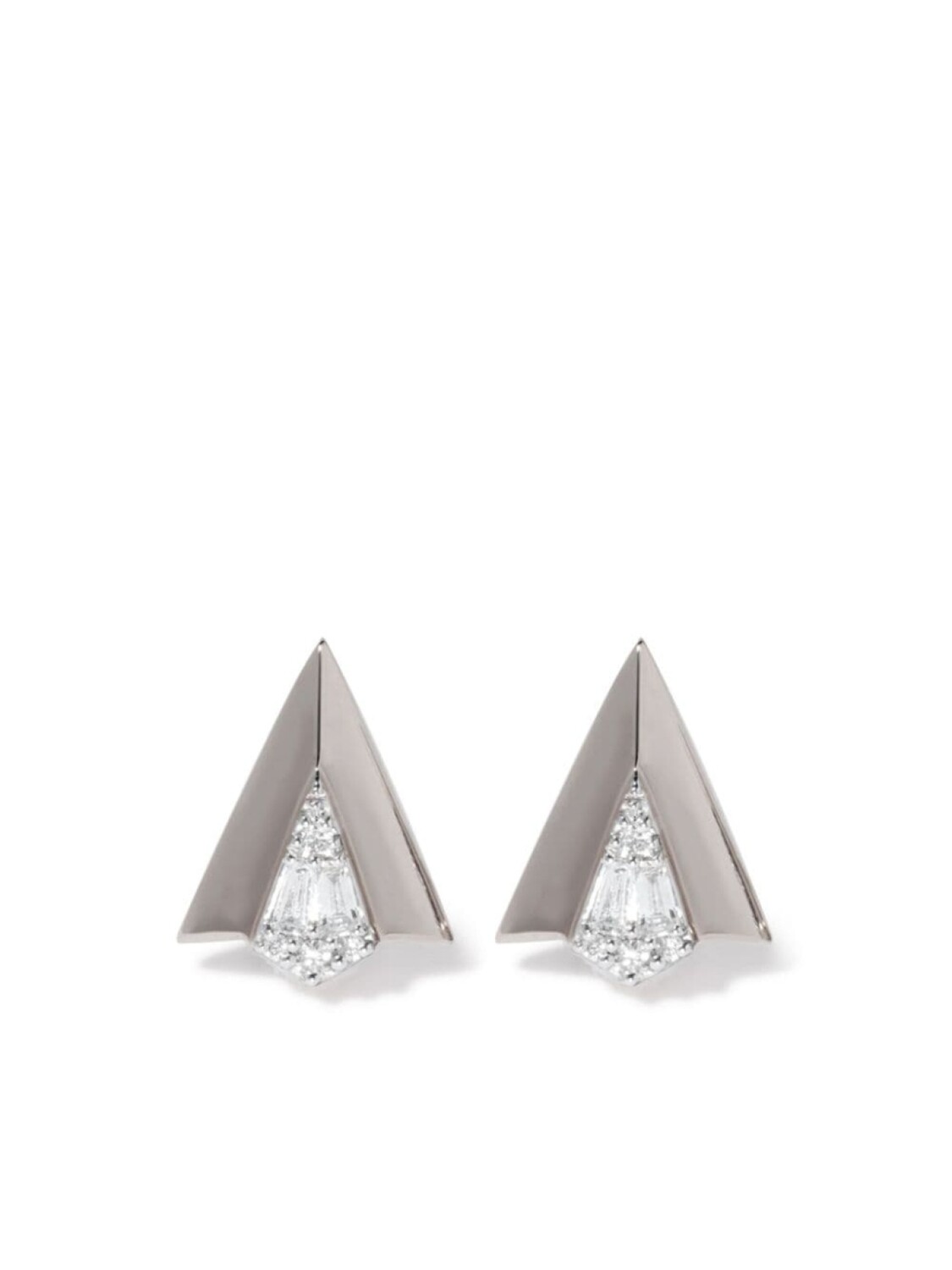 

Серьги-гвоздики Deco из белого золота с бриллиантами Annoushka, серебряный
