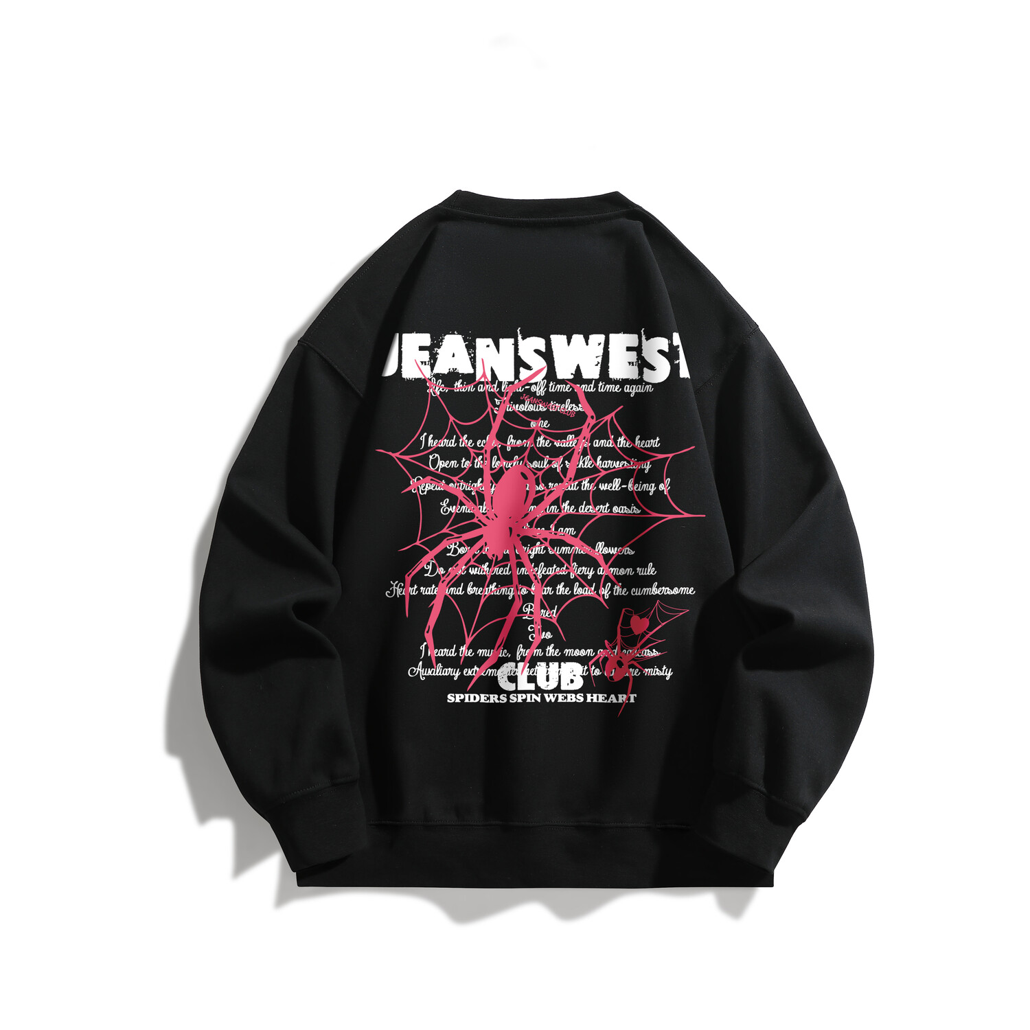 

JEANSWEST CLUB Толстовка унисекс, Белый/Черный (Бархатный)
