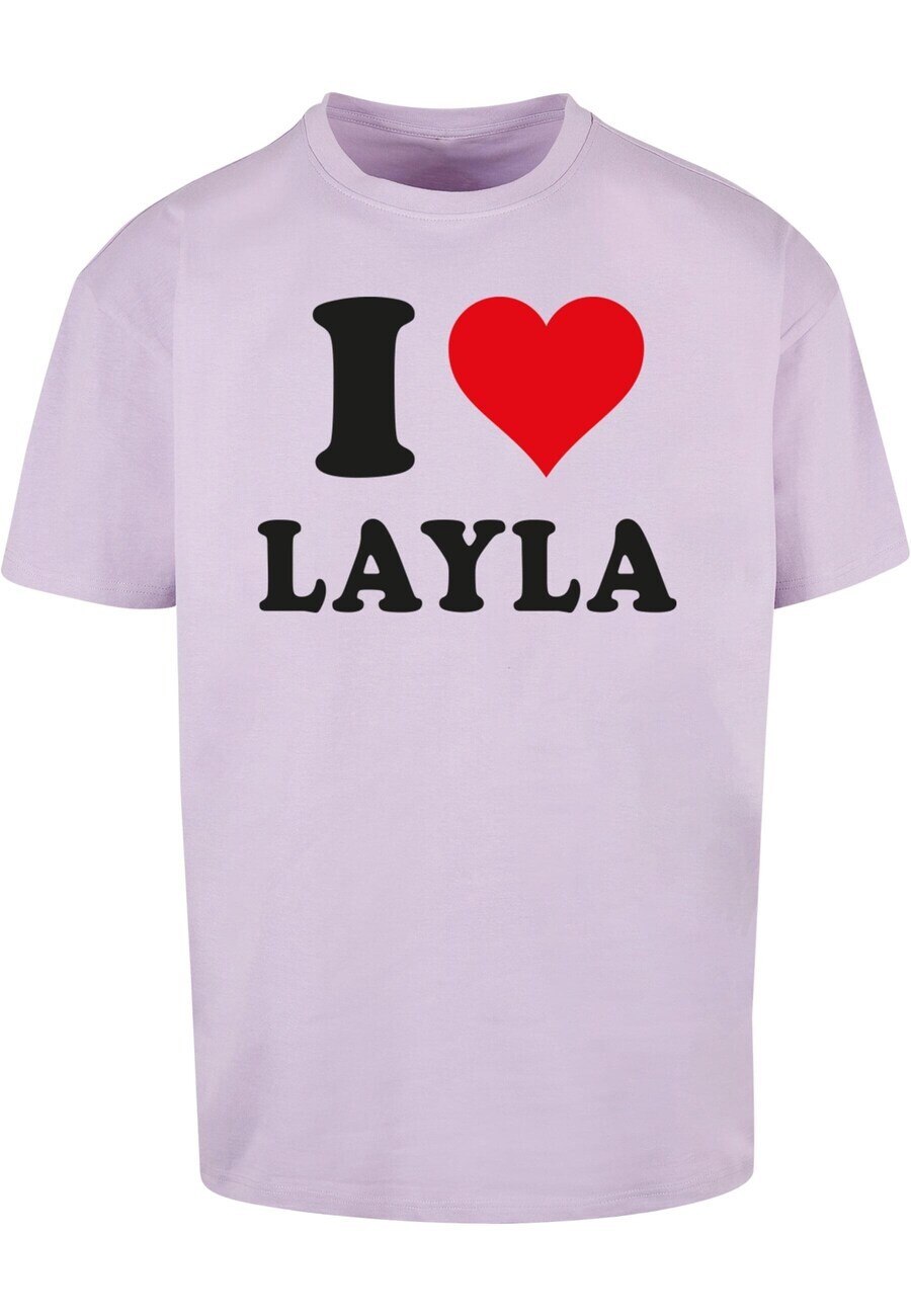 

Футболка Merchcode I LOVE LAYLA, лавандовый