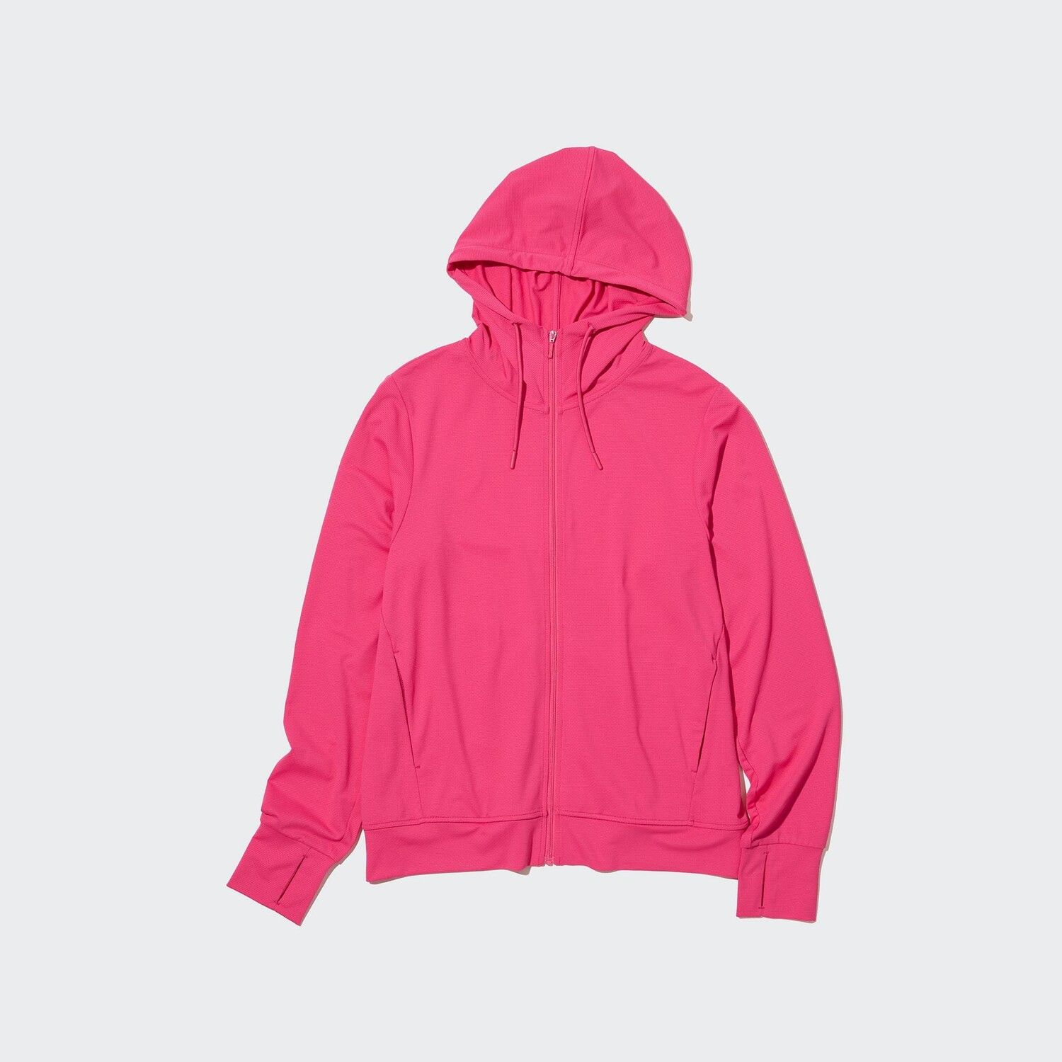

Толстовка Uniqlo Airism с капюшоном-сеточкой, розовый