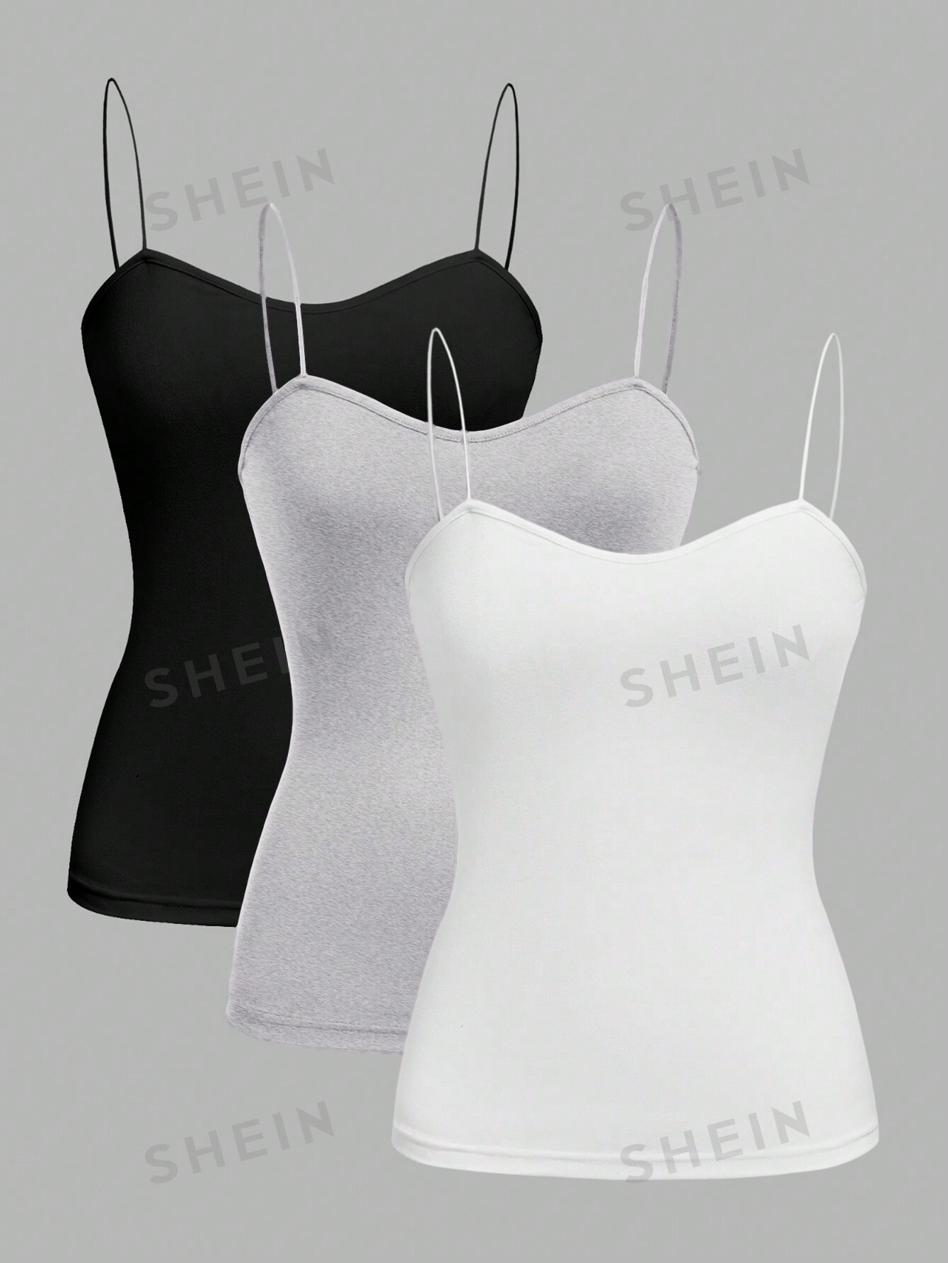 SHEIN EZwear: женский повседневный комплект из 3 предметов, многоцветный