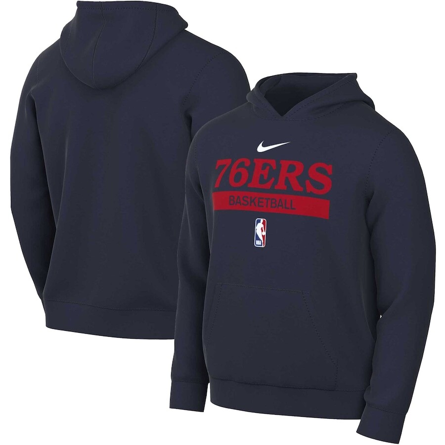 

Пуловер с капюшоном Nike Philadelphia 76Ers, нави