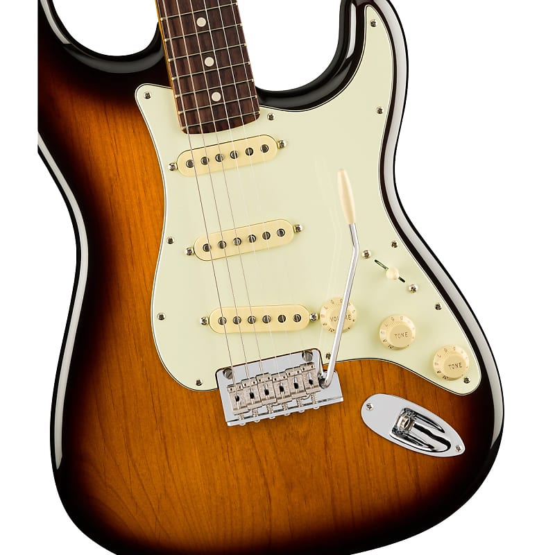 

Электрогитара Fender - American Professional II - Stratocaster Electric Guitar - Rosewood - 2-Color Sunburst - w/ Deluxe Molded Hardshell Case