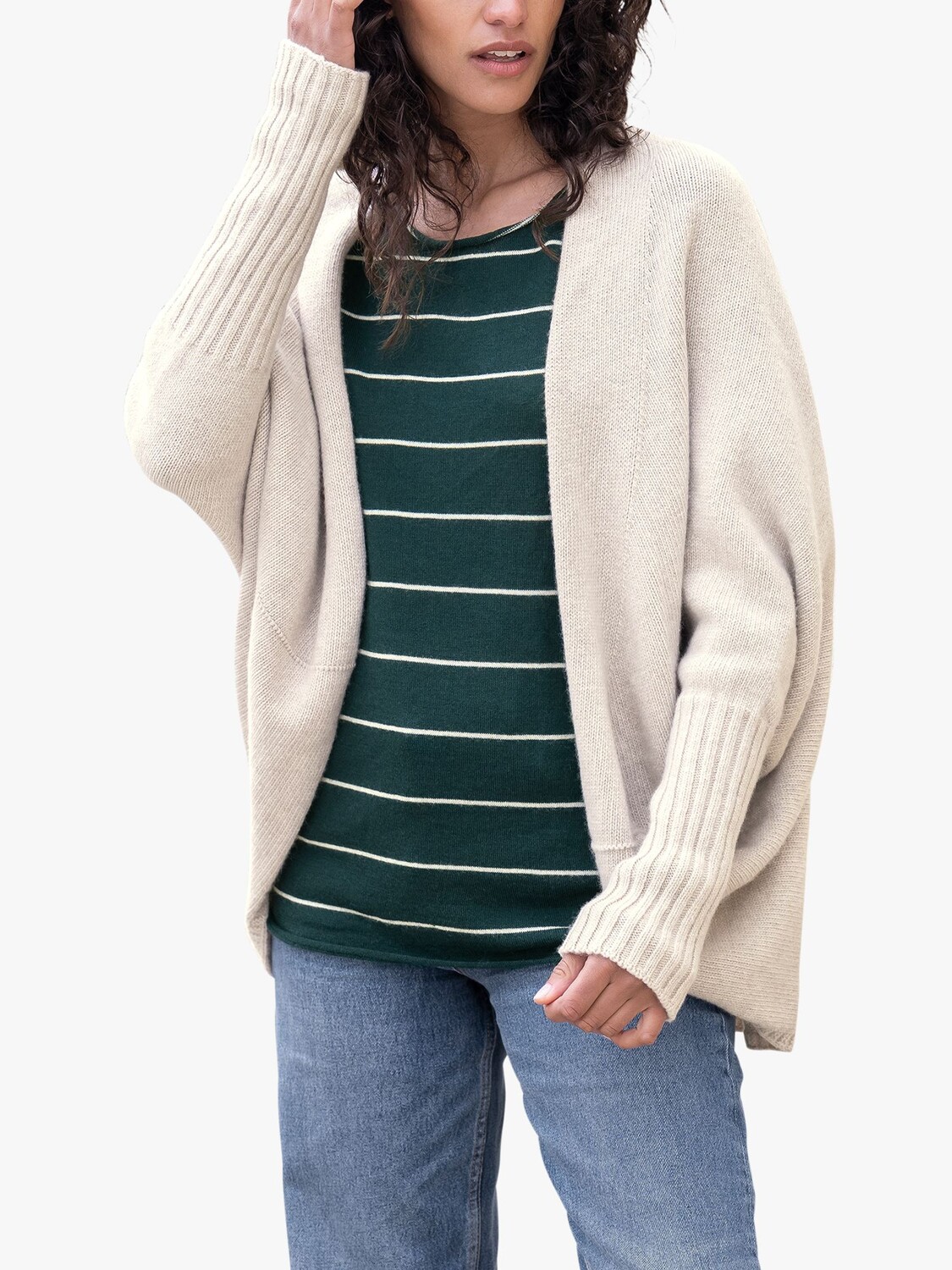 

Кардиган-кокон из овечьей шерсти Celtic & Co., овсяная каша