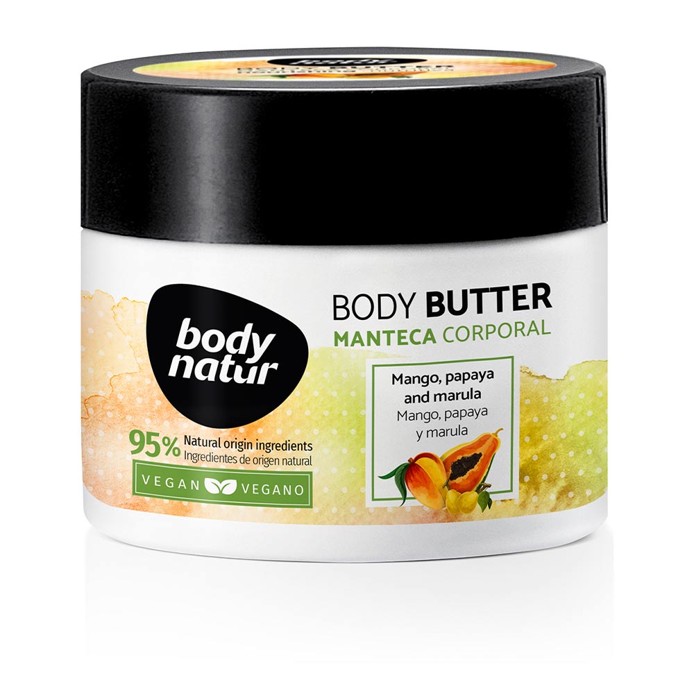Увлажняющий крем для тела Body Butter Manteca Corporal Mango, Papaya Y Marula Body Natur, 200 мл